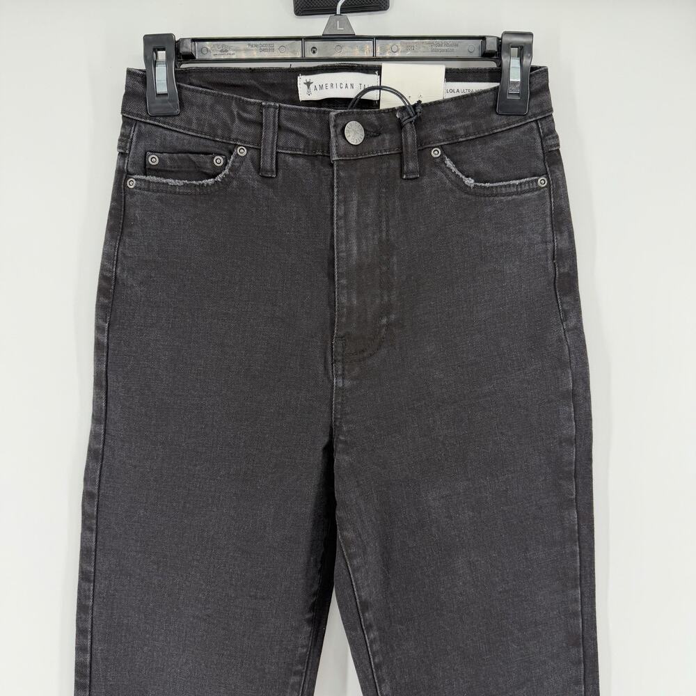 NEW American Tall Jeans Lola Ultra High Rise Stretch Slim Size 25/35 Black - Picture 2 of 8